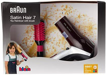 Braun Sèche-cheveux I Sèche-cheveux pour enfants, avec brosse et diffuseur I Jouet pour enfants à partir de trois ans