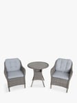 LG Outdoor St Tropez 2-Seater Round Garden Bistro Table & Chairs Set