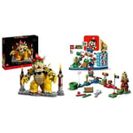 LEGO 71411 Super Mario The Mighty Bowser, 3D Model Building Kit & 71360 Super Mario Adventures with Mario Starter Course Set, Buildable Toy Game, Boys & Girls 6 Plus Year Old with Interactive Figure