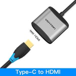 Vention Hub USB USB Type C vers HDMI USB 3.0 HUB Adaptateur Thunderbolt 3 pour MacBook Samsung S9 S10 Huawei Mate 20 P30 Pro HUB USB-C, Gris TDAHB