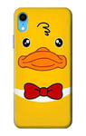 Yellow Duck Tuxedo Cartoon Case Cover For iPhone XR