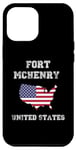 iPhone 15 Plus Retro Fort McHenry USA Distressed USA Flag Case