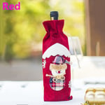 Wine Bottle Apron Cover Champagne Package Christmas Party Red