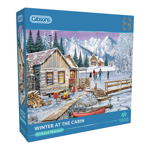 Gibsons Winter at the Cabin by Richard Macneil 1000 piece jigsaw puzzle