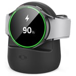 Ahastyle Samsung Galaxy Watch 3/4 Laddningsställ i silikon, svart