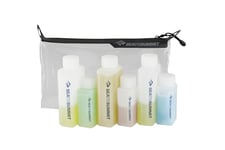 Sea to Summit TravellingLight Clear Zip Pouch with Travel Bottles, TSA Approved Toiletry Kit