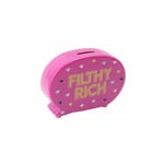 Sweet Tooth Filthy Rich Money Bank One Size Rosa