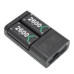 HURRISE Batterie de contrôleur pour Xbox One Batterie rechargeable pour Xbox One Batterie 2x2600mAh avec chargeur pour Xbox One S