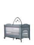 Asalvo Travel Cot Together/Bedside Crib Baby & Maternity Baby Sleep Baby Beds & Accessories Cribs Grey Asalvo