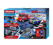Carrera GO 20062530UK GO!!! Build 'n Race Racing Set 4.9 Slot Racing Track With UK Plug, For Children From 6 Years And Adults,1:43 Scale, 4.9 Metres, With Build 'n Race - Racing Car & Truck