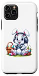 iPhone 11 Pro Happy Easter Day 2024 Bunny Boys Girls Kids Gamer Headphones Case