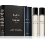 Chanel Bleu de Chanel parfume + One Refill til mænd 3x20 ml