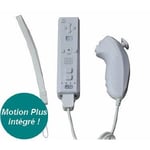 Télécommande Plus+Manette Nunchuk Blanc Wii-Wii U