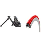 Wahoo KICKR SNAP Smart Indoor Cycling/Bike Trainer & Vittoria Zaffiro Pro Home Full Tyre Designed for indoor Trainers - Red, 700 x 23 c