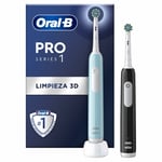 Oral-B PRO1 DUO Elektrisk Tandborste - 2-pack för effektiv tandvård (1)