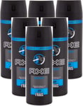 6 x Axe Deodorant Body Spray150ml - Anarchy for Him