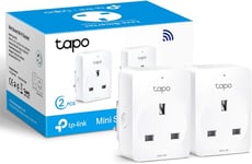2Pk Tapo Smart Plug Wi-Fi Outlet - Works with Alexa & Echo Dot - Wireless UK
