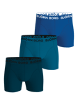Björn Borg Cotton Stretch Boxers 3-pack Blå, S