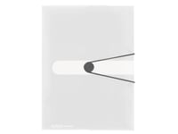 Herlitz 11206448, Vanlig Mapp, A4, Polypropylen (Pp), Transparent, Mätt, Papper