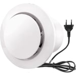 100mm Luftutdragare 130m/h 20w, Med Backventil Hög Luftflöde Avluftfläkt, Energieeffektiv, För Badrum, Kök, Toaletter, Växthus, Tält (4 Tum