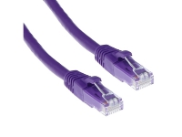 ACT Purple 15 meter U/UTP CAT6 patch cable snagless with RJ45 connectors