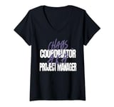 Womens Chaos Manager A.K.A. Project Manager V-Neck T-Shirt