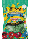 Millions Squishies - Sukrede Vingummibiter med Vannmelonsmak 120 gram