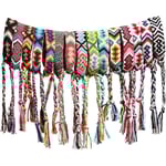 15 delar Nepal Style Vänskapsarmband Handgjorda vävda armband Färgglada flätade omslagsarmband för kvinnor Flickor Barn - Perfet null none