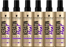 Schwarzkopf Styling Keratin Heat Protection Hair Spray, 200 ml x 6