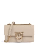 Pinko Love Soft Mini Axelremsväska beige