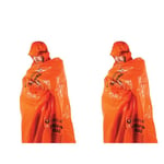 Lifesystems Windproof And Waterproof Orange Survival Bag For 1 to 2 Persons (Pack of 2)