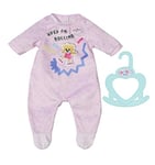 BABY born 830574 Little Romper-Clothing for 36cm Dolls-for Toddlers Ages 12 Months & Up-Easy for Small Hands-Includes Romper & Hanger-Pink