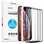 OMOTON [3 Pack Screen Protector Compatible for iPhone 11 Pro Max/iPhone XS Max, Full Coverage Tempered Glass with[Edge to Edge] [3D ][Crystal Clear][Bubble Free][Easy Installation][Anti-Scratch]