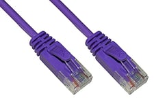 LINK - Câble réseau CATÉGORIE 6 non blindé UTP couleur violet HALOGENFREE MT 7,5 Slim