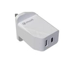 MUVIT for Change Chargeur Secteur PD USB C/USB A 30W+18W QC3.0