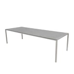 Cane-Line - Pure matbordsunderrede 280X100 cm- Sand/bordsskiva 280X100 cm - Pure - Concrete Grey - Matbord utomhus - Grå