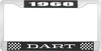 OER LF120168A nummerplåtshållare 1968 dart - svart