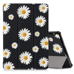 Pnakqil Huawei Mediapad T5 10 Case Leather PU Slim Smart Shell Shockproof Stand Trifold Magnetic Auto Sleep/Wake Flip Protective Tablet Case Cover for Huawei Mediapad T5 10 10.1", Daisy