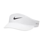 Dri-Fit Adv Ace Tennis Visor: L/XL White-Anthracite-Black