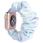 MTP Products Scrunchie Apple Watch Series Ultra/8/SE (2022)/7/SE/6/5/4/3/2/1 Reim - 49mm/45mm/44mm/42mm Blå Nyanser