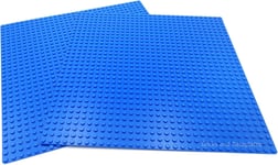 LEGO BLUE BASEPLATE x2 (Base Plate Board) 32x32 Pin 10 " x 10 " - BRAND NEW