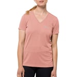Jack Wolfskin Women's Crosstrail T T-Shirt, Rose Dawn, S