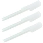3 White Plastic Cooking Mixing Spatula For All Kenwood Major Chef Kitchen Mixer