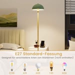 Golvlampa vardagsrum 163cm E27 socket golvlampa med splittersäker lampskärm