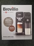 BREVILLE Prima Latte Luxe VCF166 Coffee Machine - Black & Silver - New