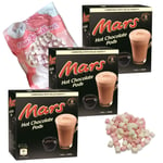 Galaxy Mars Hot Chocolate Dolce Gusto Compatible Pods Three Pack Selection 24 Pods + 100g Mini Marsh Mallows (Mars x 3)