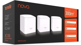 Tenda Nova MW5G Whole HomeMesh WiFiSystem AC1200 3-Pack,Connect 80 device, 300m²