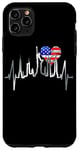 iPhone 11 Pro Max New York Skyline Heartbeat Statue Of Liberty US Flag Love NY Case