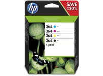 Genuine 4 Colour HP 364 Ink Cartridge Multipack N9J73AE Original Photosmart 5510