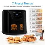 5L Air Fryer Healthy Low Fat Oil Free Frying Cooker Timer 7 Preset Modes 1500W